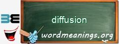 WordMeaning blackboard for diffusion